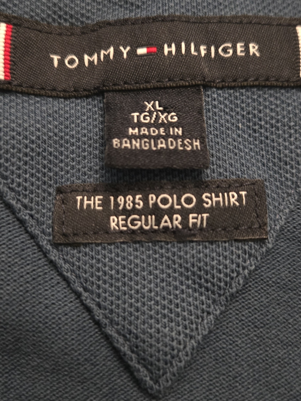 Tommy Hilfiger Men's Teal Classic 1985 Regular Fit Polo Shirt XL - Picture 4 of 4